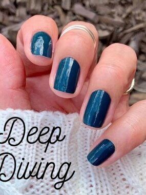 Deep Diving Color Street Nail Polish Strips Retired Dark Blue Nail Polish